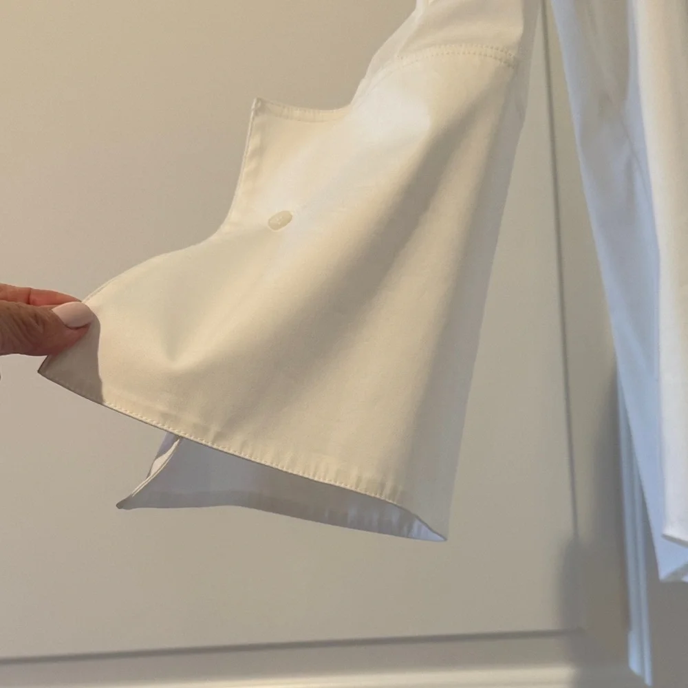 Lafayette 148 New York White Blouse - Picture 3 of 4